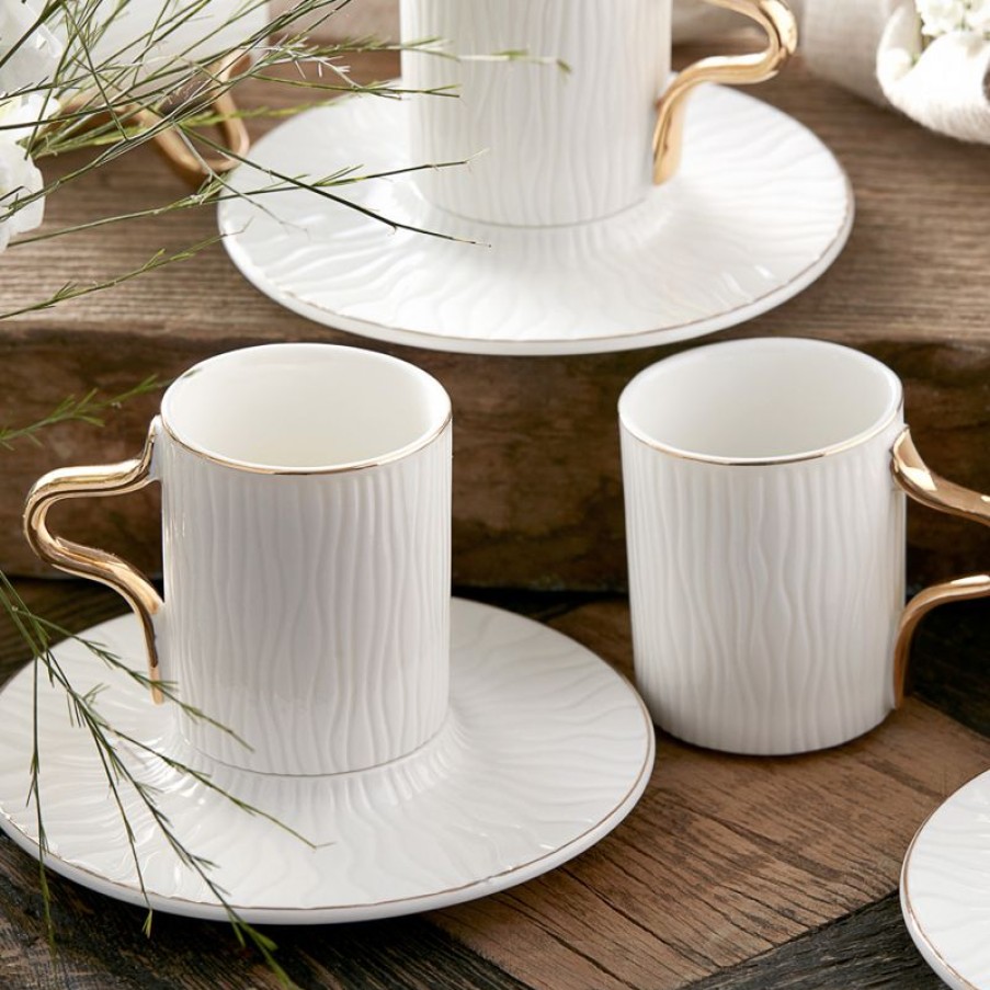 Tafelen Gulcan Home | Karaca Aged Koffiekopjes Set Voor 6 Personen