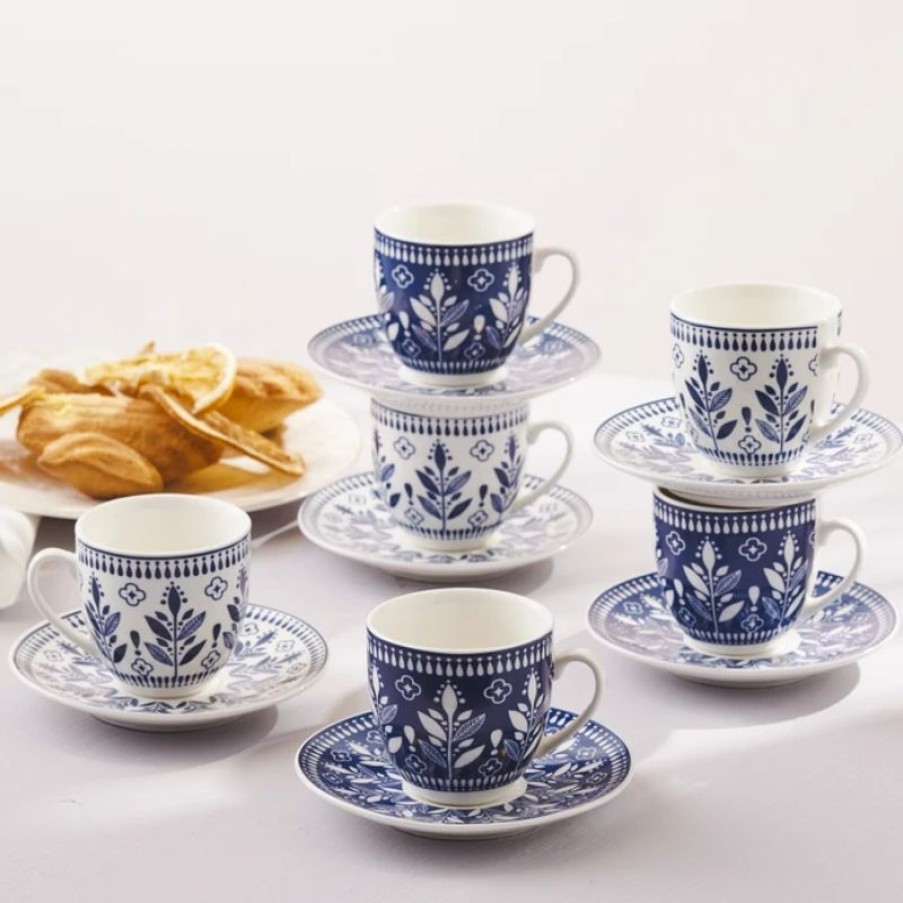 Tafelen Gulcan Home | Karaca Peyker 12-Delige Espressokopjes Set | 85 Ml