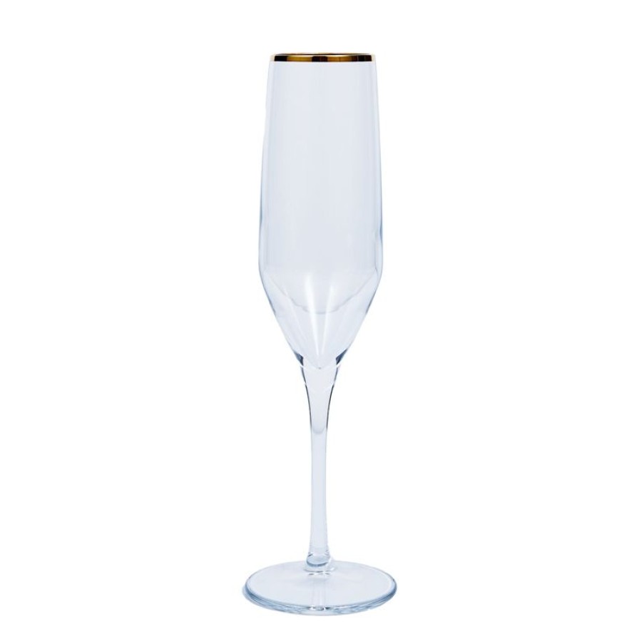 Tafelen Gulcan Home | Pasabahce Napa Golden Touch Champagne Glazen | 6 Stuks | 200 Ml