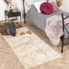 Vloerkleden Gulcan Home | Softy Collection Hoogpolig Rabbit Zacht Vloerkleed Loper 80X150 Cm Beige