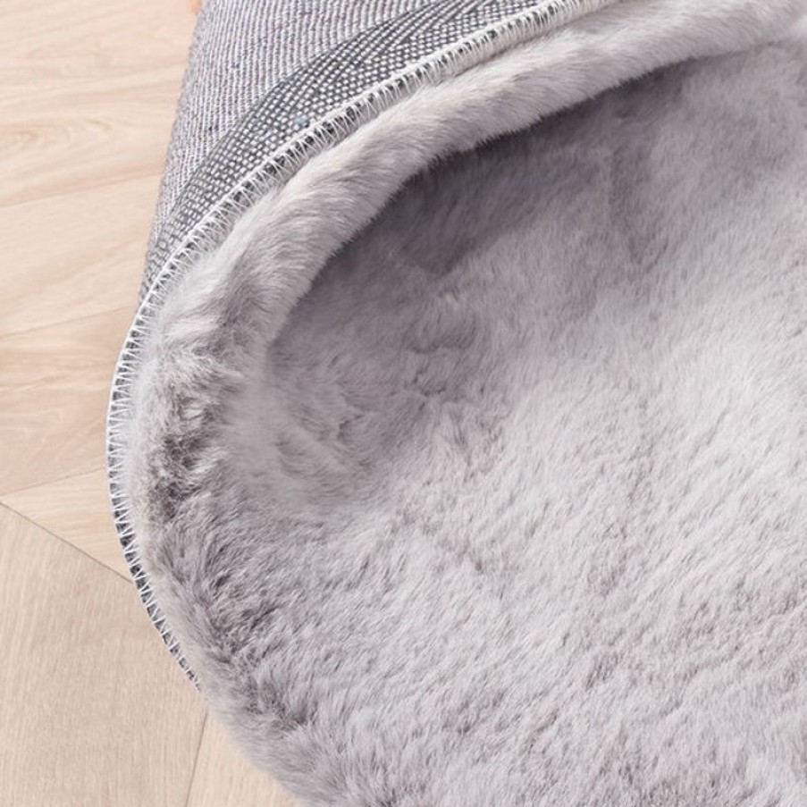 Vloerkleden Gulcan Home | Softy Collection Hoogpolig Rabbit Zacht Vloerkleed 160X230 Cm Zilver