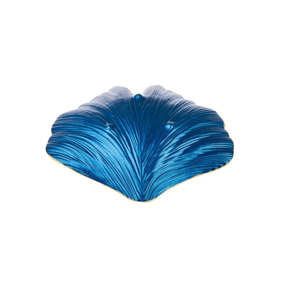 Decoratie Gulcan Home | Karaca Ginko 3-Delige Decoratieve Bordenset/Schalen Blauw