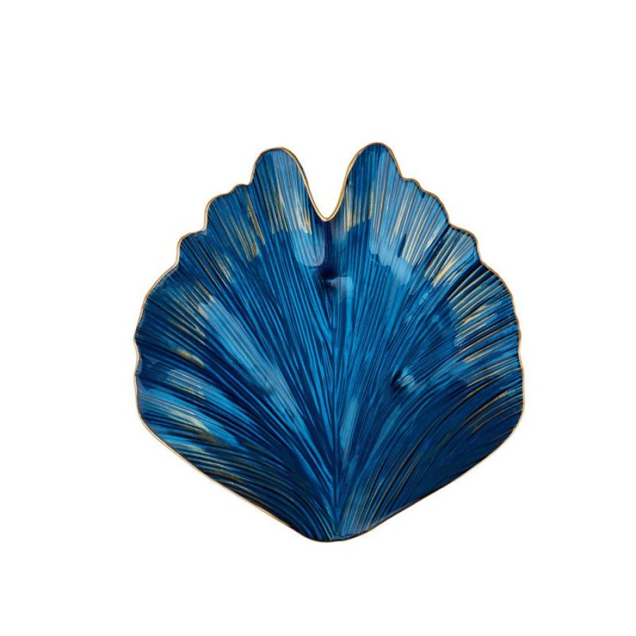 Decoratie Gulcan Home | Karaca Ginko 3-Delige Decoratieve Bordenset/Schalen Blauw