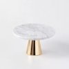 Tafelen Gulcan Home | Marmeren Taartplateau Rond Wit-Goud