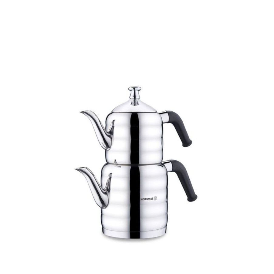 Keuken Gulcan Home | Korkmaz Mina Midi Theepot Set | 0.8 + 1.6 Liter | A035