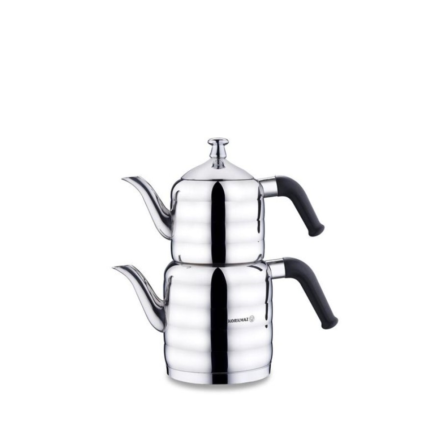 Keuken Gulcan Home | Korkmaz Mina Midi Theepot Set | 0.8 + 1.6 Liter | A035