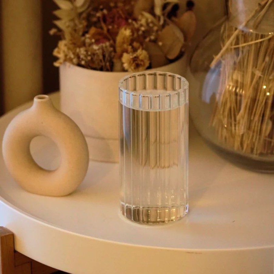 Tafelen Gulcan Home | Stripe Long Borosilicaatglas | 2 Stuks | 400 Ml