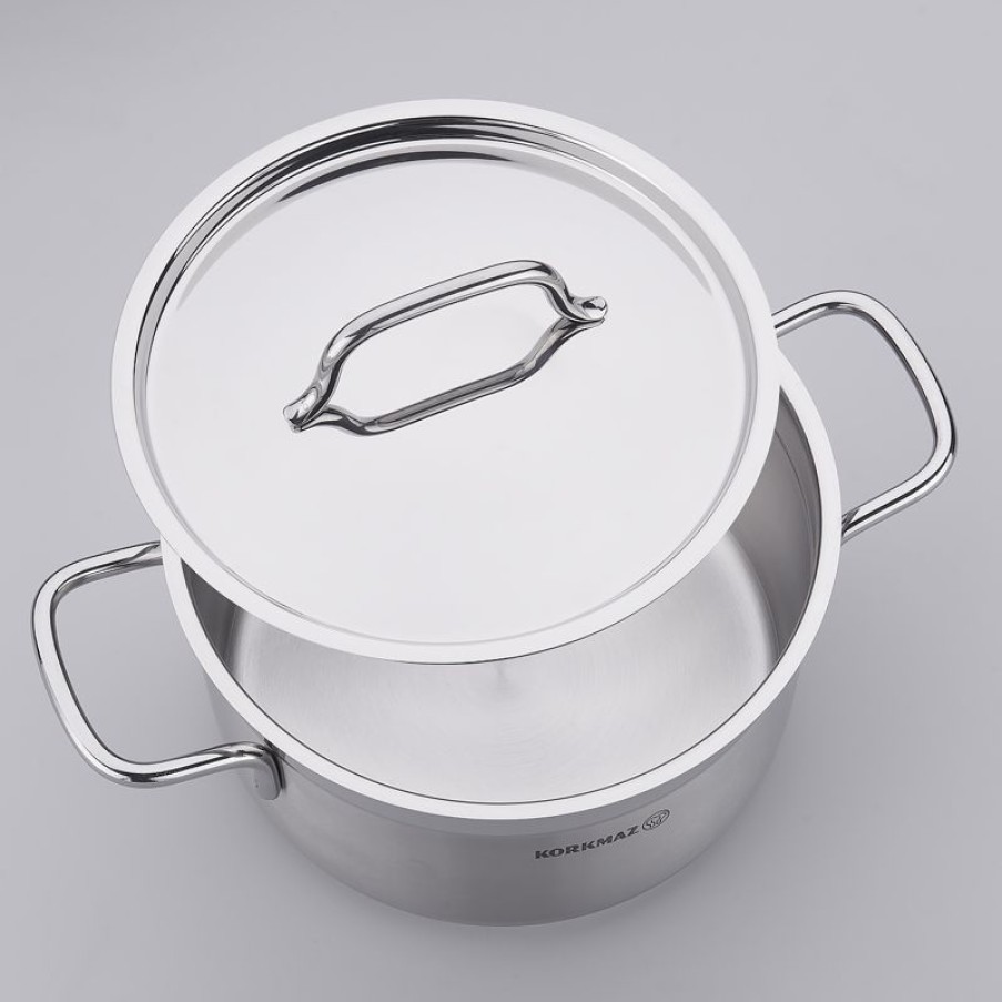 Keuken Gulcan Home | Korkmaz Alfa Rvs Braadpan | 28X9 Cm | 5,5 Liter