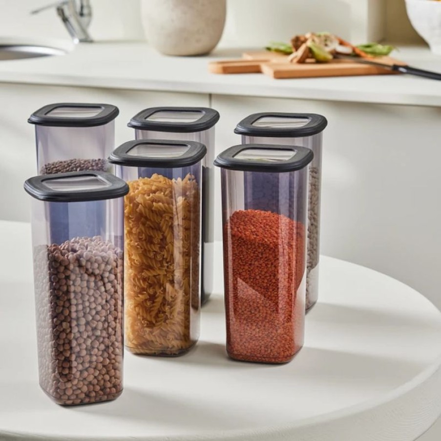 Keuken Gulcan Home | Karaca Forbs Voorraadpotten | Set Van 6 | 1750 Ml