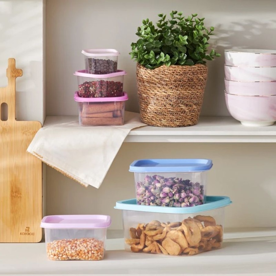 Keuken Gulcan Home | Karaca Dora Purple 6-Delig Vershoudbak Set