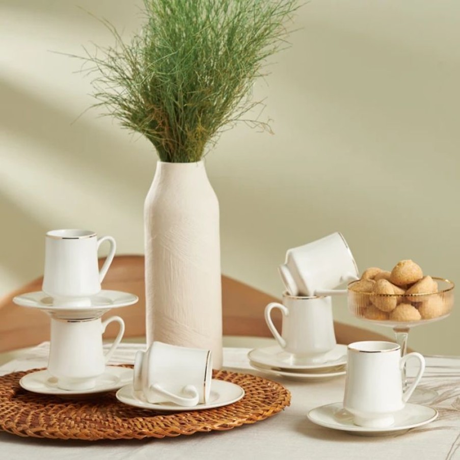 Tafelen Gulcan Home | Karaca Runo 12-Delig Koffiekopjes Set Voor 6 Personen