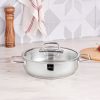 Keuken Gulcan Home | Karaca Galaxy Steel Lage Pan 24 Cm 3,0 Lt