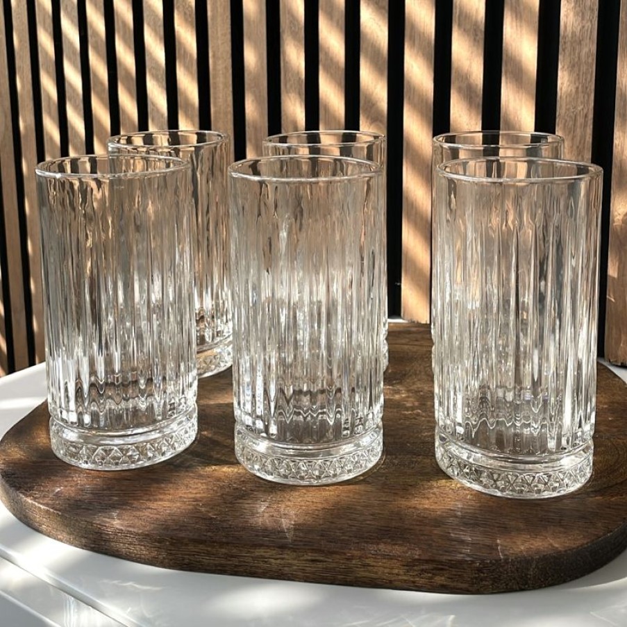 Tafelen Gulcan Home | Elysia Dupe Longdrink Cocktailglazen | 6 Stuks | 445 Ml