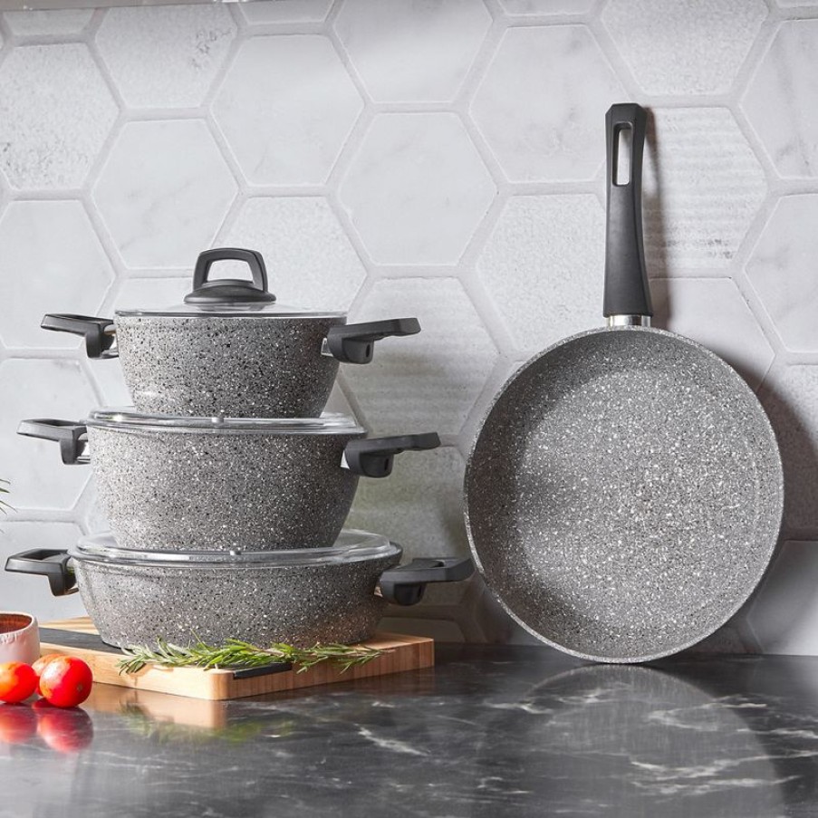 Keuken Gulcan Home | Karaca Gris Biogranit 7-Delige Pannenset