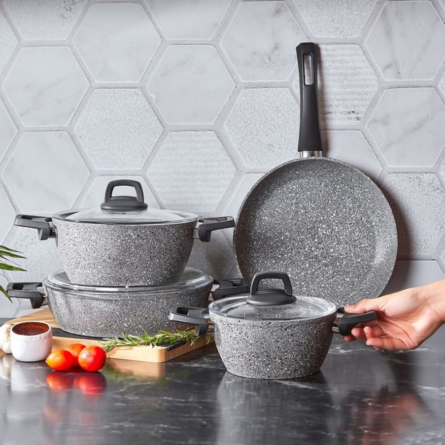 Keuken Gulcan Home | Karaca Gris Biogranit 7-Delige Pannenset