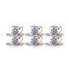 Tafelen Gulcan Home | Karaca Finike 12-Delig Koffiekopjes Set Voor 6 Personen | 90 Ml